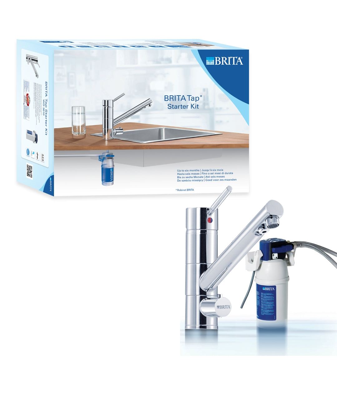 BRITA 3-way Filter Tap 45 Degree Neck- WD3010 Two Dedicated Outlets - TheITmart