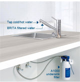 BRITA 3-way Filter Tap 45 Degree Neck- WD3010 Two Dedicated Outlets - TheITmart