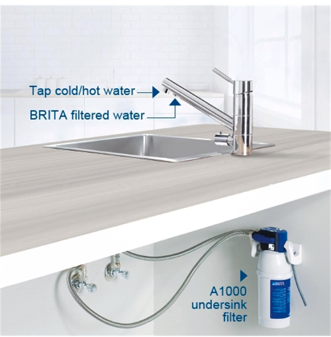 BRITA 3-way Filter Tap 45 Degree Neck- WD3010 Two Dedicated Outlets - TheITmart