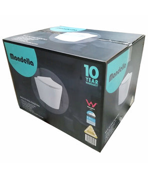 Mondella White Concerto Back To Wall Floor Pan WELS 4 Star 3.3L/full