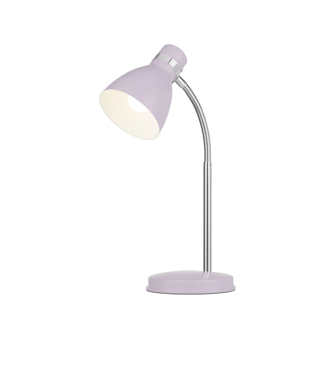 Verve ATL349LC Design Lilac Dane Desk Lamp/Adjustable Head/cordline Switch