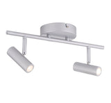 Verve Design 2 x 5W 450 Lumens LED Spotlight Matte Silver Finish Finn LED