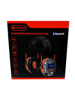 Tactix Bluetooth Earmuffs/Connect to Phone Via Bluetooth/Rechargeable/Comfy