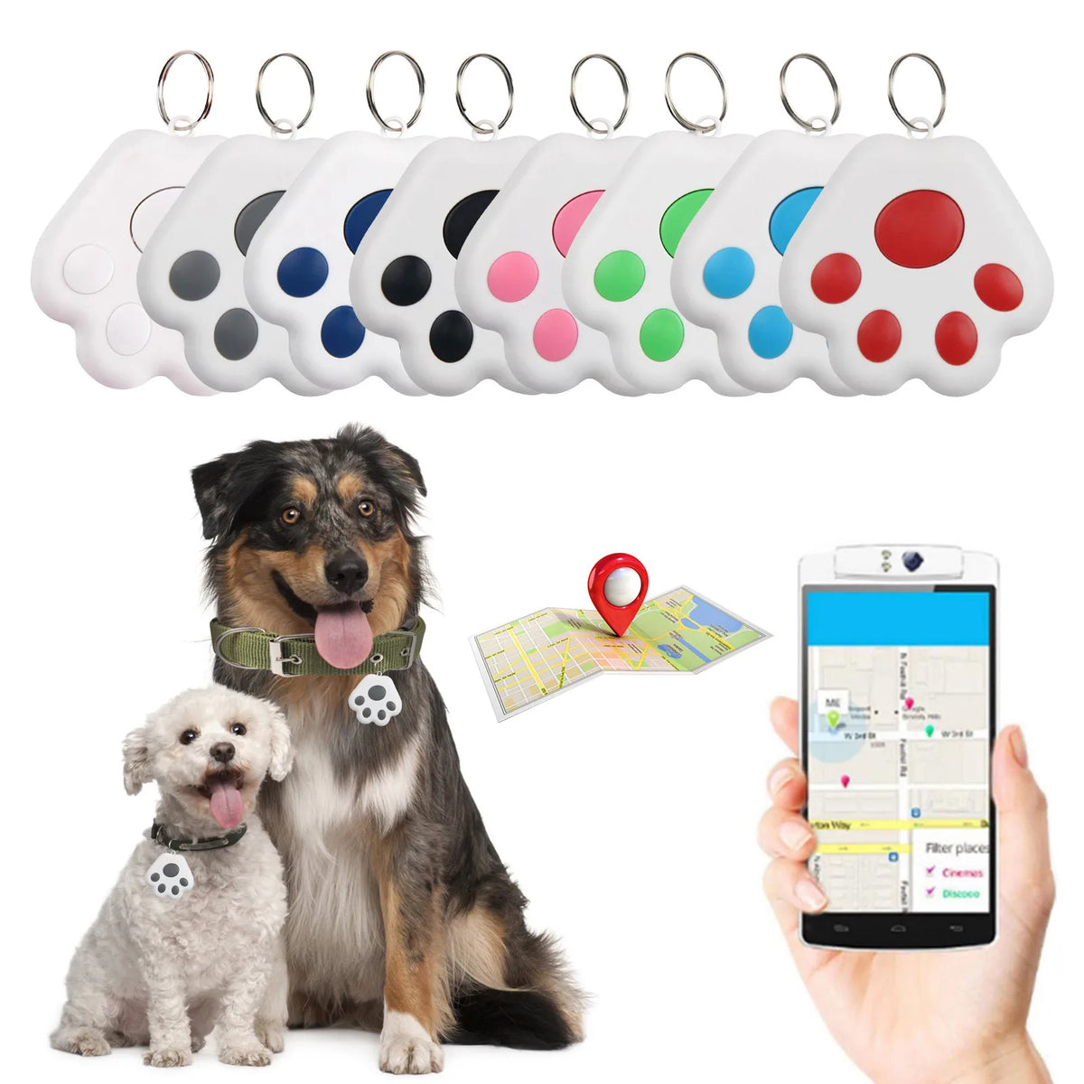 Mini GPS Tracker Anti-Lost Device Pet Kids Bag Wallet Tracking Locator for IOS/ Android - TheITmart