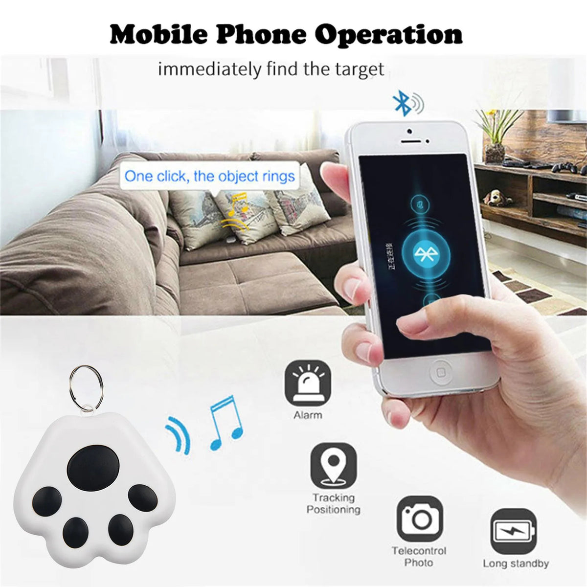 Mini GPS Tracker Anti-Lost Device Pet Kids Bag Wallet Tracking Locator for IOS/ Android - TheITmart