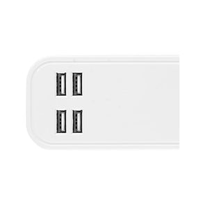 Arlec 4 Outlet Slim Powerboard With 4 USB Charger