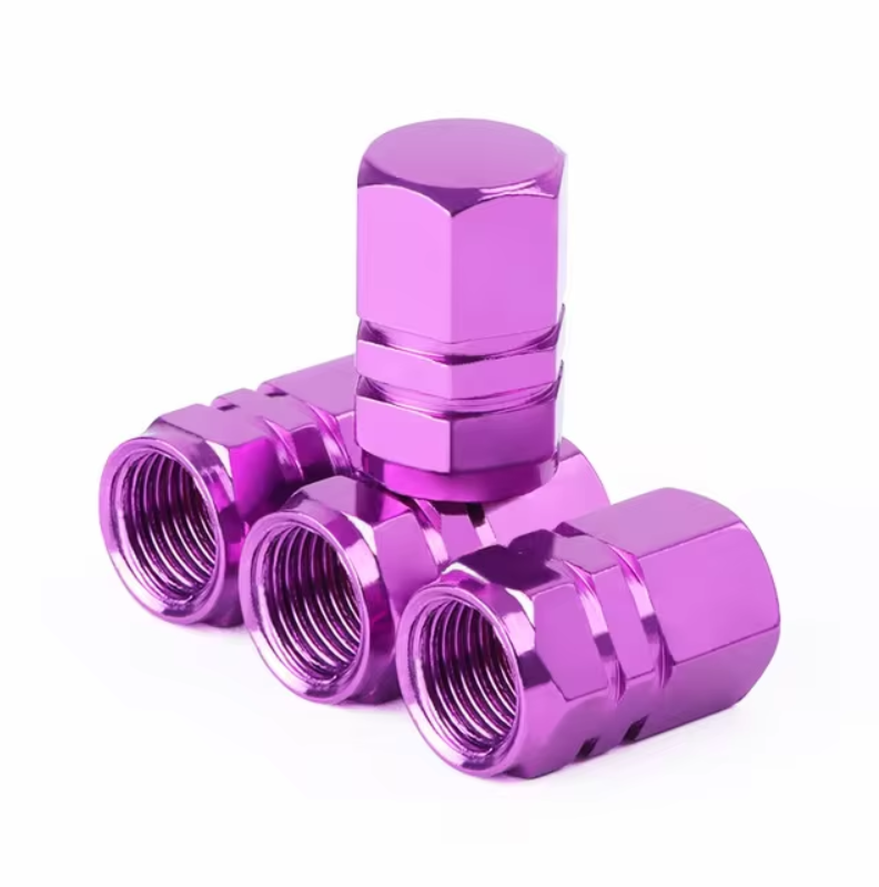 4 Pcs Tyre Valve Caps Stems Wheel Tire Truck Cover Bike Screw Motorbike Dust Air