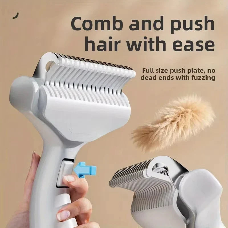Stainless Steel Dog Hair Removal Brush Comb Pet Hair Remover Brush For Dogs Grooming Tools Pets Dematting Comb Dogs Accessories - TheITmart