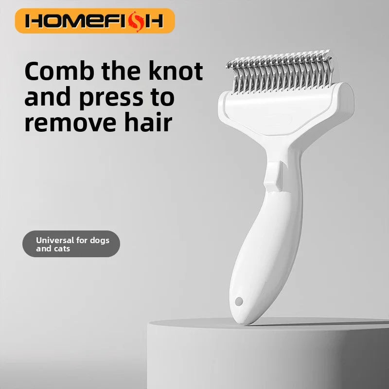 Stainless Steel Dog Hair Removal Brush Comb Pet Hair Remover Brush For Dogs Grooming Tools Pets Dematting Comb Dogs Accessories - TheITmart