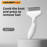 Stainless Steel Dog Hair Removal Brush Comb Pet Hair Remover Brush For Dogs Grooming Tools Pets Dematting Comb Dogs Accessories - TheITmart