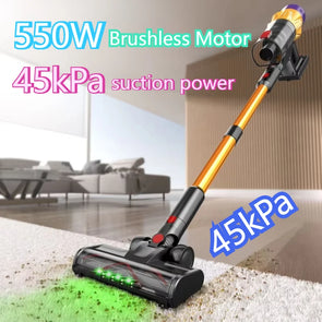 IDEACH V18 Cordless Handheld Vacuum Cleaner 550W 45kPa Suction Touchscreen Removable Battery Lightweight For Floor Car Pet Hair - TheITmart