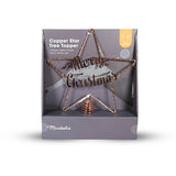 Mirabella Christmas Battery Operated LED Copper Star Tree Topper