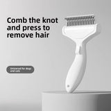 Stainless Steel Dog Hair Removal Brush Comb Pet Hair Remover Brush For Dogs Grooming Tools Pets Dematting Comb Dogs Accessories - TheITmart