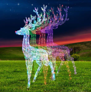 Lytworx 1.4m Low Voltage 150 LED Tech-IQ Colour Changing Reindeer