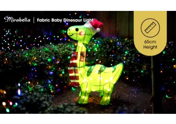 Mirabella 65cm Low Voltage Baby Dinosaur LED Decoration- Warm White LEDs - TheITmart