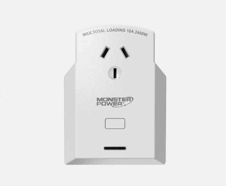 Monster Power Single Outlet Smart Power Superior Convenience & Connectivity