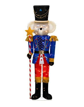 Mirabella Christmas Decoration 100 White LED Low Voltage  1.5m Koala Nutcracker