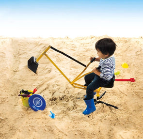 Kids Sandpit Digger Powder Coated Steel 360 Degree Rotation Beach Sand Play Toy