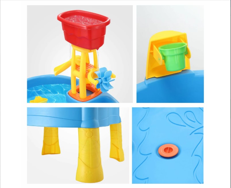 Sand Water Table Sandpit Play Ground Activity Centre Playset Kids Pretend Pool Toys Beach Park Outdoor Waterplay Station