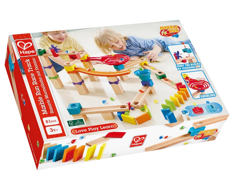 81pc Hape Marble Run Race Track Toddler/Kids Logical Thinking Activity Toy 3+ - TheITmart