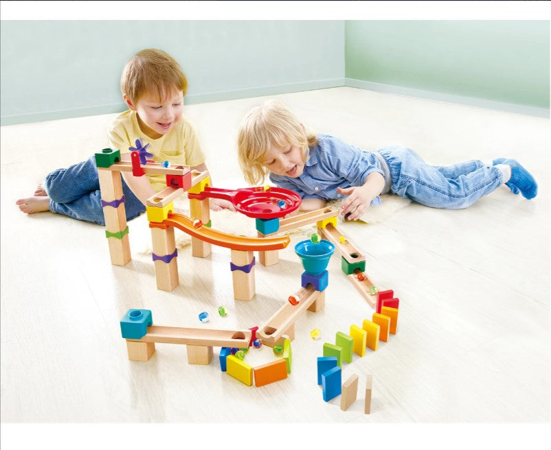 81pc Hape Marble Run Race Track Toddler/Kids Logical Thinking Activity Toy 3+ - TheITmart