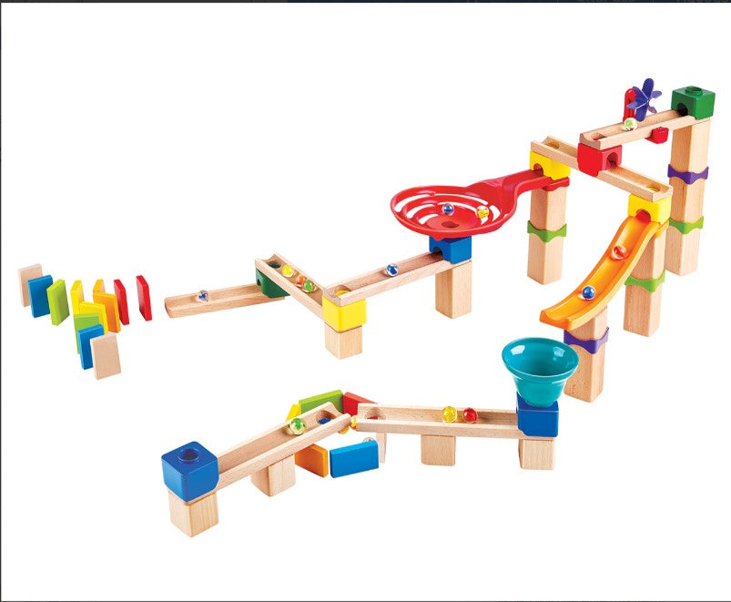 81pc Hape Marble Run Race Track Toddler/Kids Logical Thinking Activity Toy 3+ - TheITmart