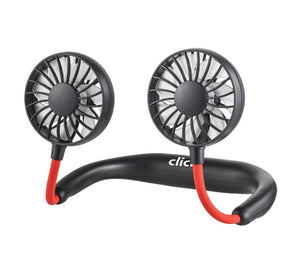 Click Portable Hand-free Rechargeable Neck Fan/3 Speed Settings/Adjustable