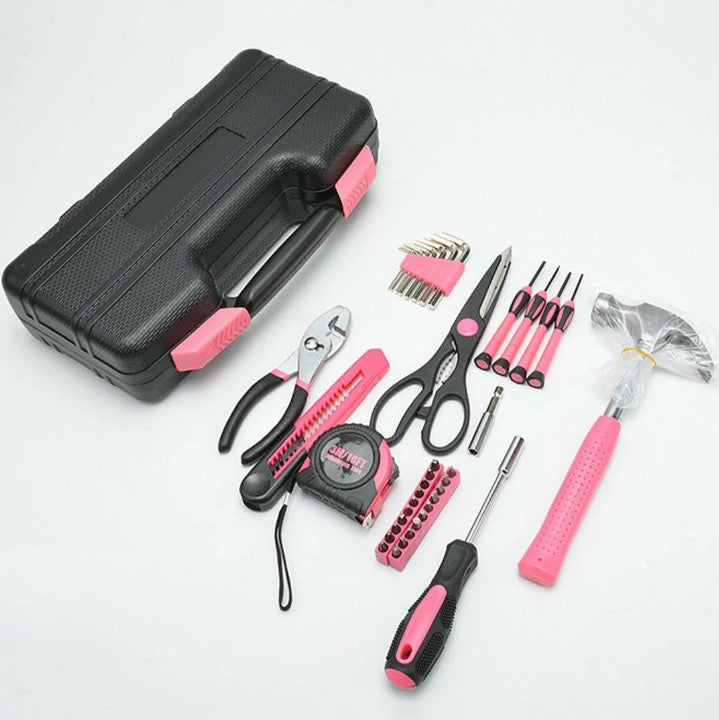 39pcs Household Hardware Tool Set Multi-purpose Manual Toolbox Repair Kit Home