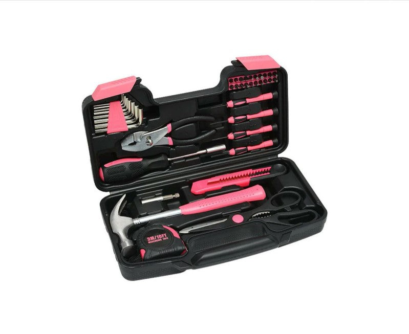39pcs Household Hardware Tool Set Multi-purpose Manual Toolbox Repair Kit Home