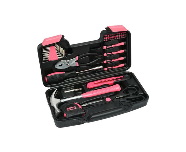 39pcs Household Hardware Tool Set Multi-purpose Manual Toolbox Repair Kit Home