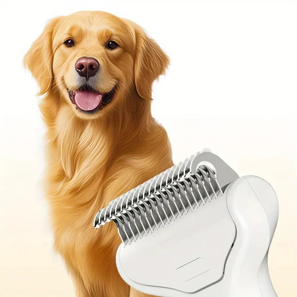 Stainless Steel Dog Hair Removal Brush Comb Pet Hair Remover Brush For Dogs Grooming Tools Pets Dematting Comb Dogs Accessories - TheITmart