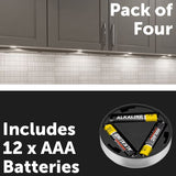 Click LED Puck Lights - 4 Pack - TheITmart