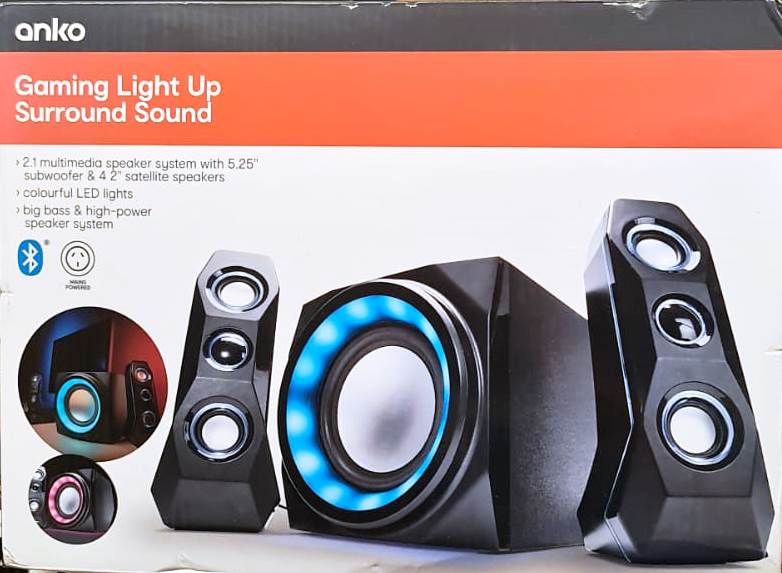 Gaming Light Up Surround Sound with Multi-Colour LED Lights - TheITmart