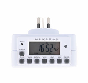 Click 24 Hour 7 Day Digital Timer - Twin Pack