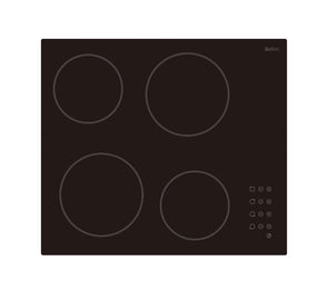 Bellini BC604TG-F 60cm Ceramic Cooktop with 4 Zones 9-Stage Power Settings