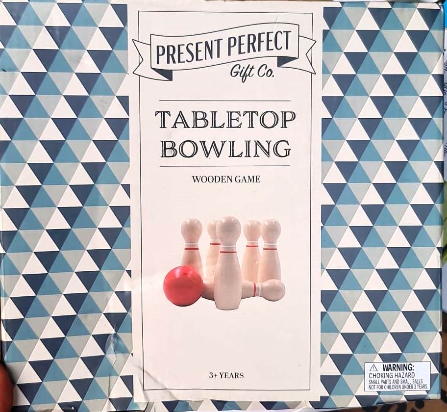 Present Perfect Gilt Co. TableTop Bowling Wooden Game