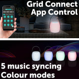 Arlec Grid connect Smart Music Lantern Portable RGB Speaker