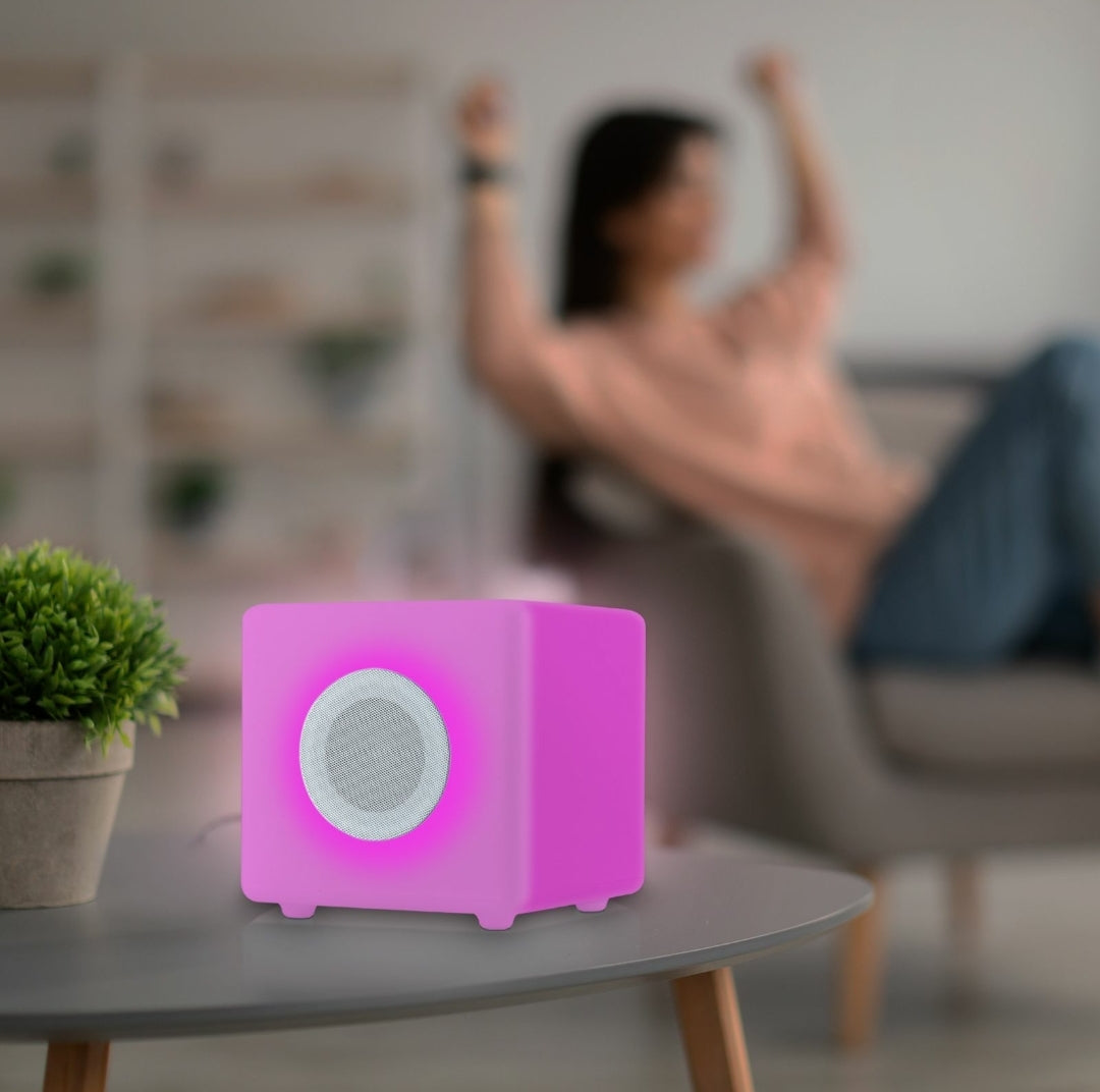 Arlec Grid connect Smart Music Cube Portable RGB Speaker - TheITmart