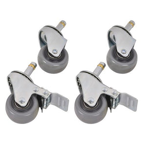 Tactix Castor Set - 4 Pack/30Kg Capacity/Suitable for 45/ 60/ 85/ 135 sizes