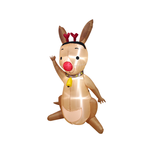 Click 180cm Low Voltage Christmas Light Up Inflatable Kangaroo