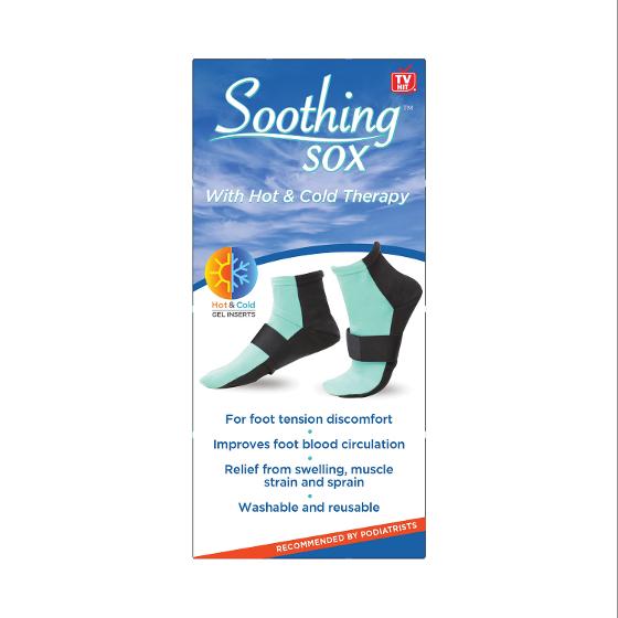 Soothing Sox/hot and cold to help relieve foot pain
