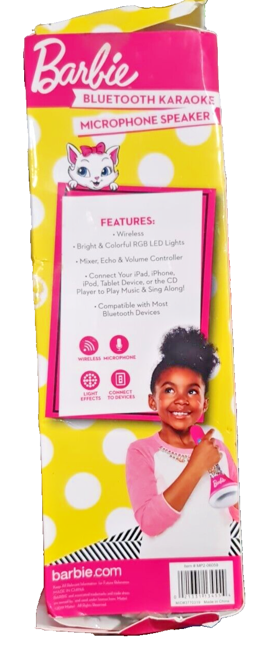 Barbie Bluetooth karaoke Microphone Speaker - TheITmart