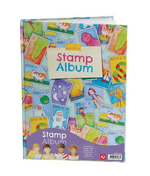 Collectable Stamp Album for Kids with 8 Double Side Pages - TheITmart