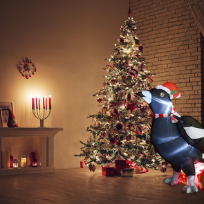 Click 130cm Low Voltage Christmas Light Up Inflatable Magpie