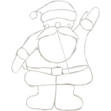 Mirabella Christmas Solar Powered LED Santa Silhouette Light