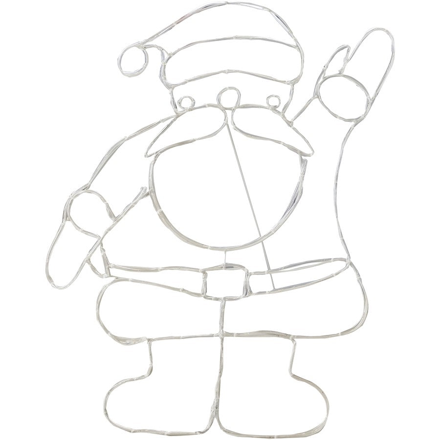 Mirabella Christmas Solar Powered LED Santa Silhouette Light