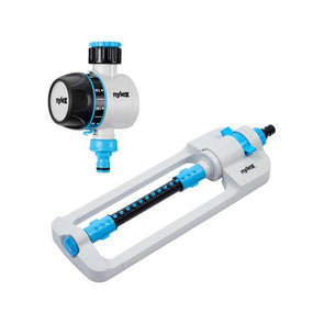 Nylex Oscillating Sprinkler And Tap Timer Combo Set