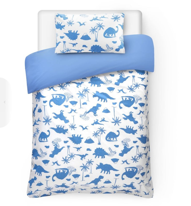Brilliant Basics Single Quilt Cover Set - Dino History