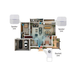 Swann 2 x Chime White Battery Operated Doorbell