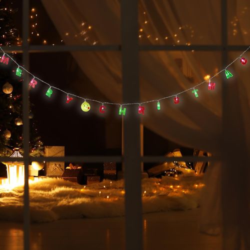 Click Festive MERRY CHRISTMAS 15 Letter Party String Lights - Multicolour